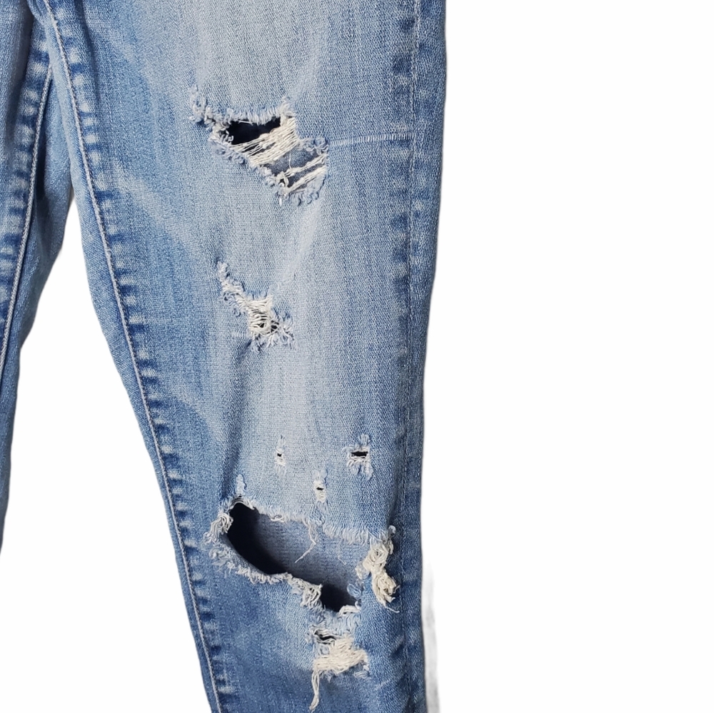 American Eagle Hi-Rise Jegging Distressed 8 Light - Picture 3 of 15